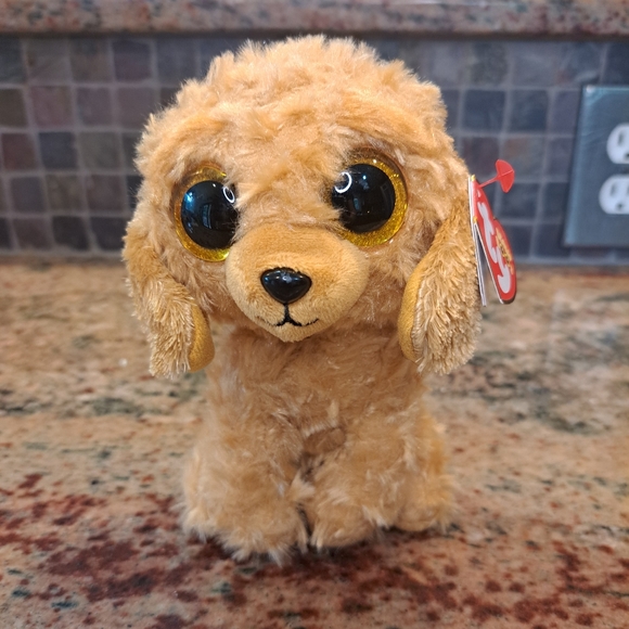 TY BEANIE BOO BOOS NOODLES THE DOG  6" New With Tags Stuffed Animal Plush New - Picture 1 of 6